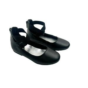 Nina Black Flats Shoes